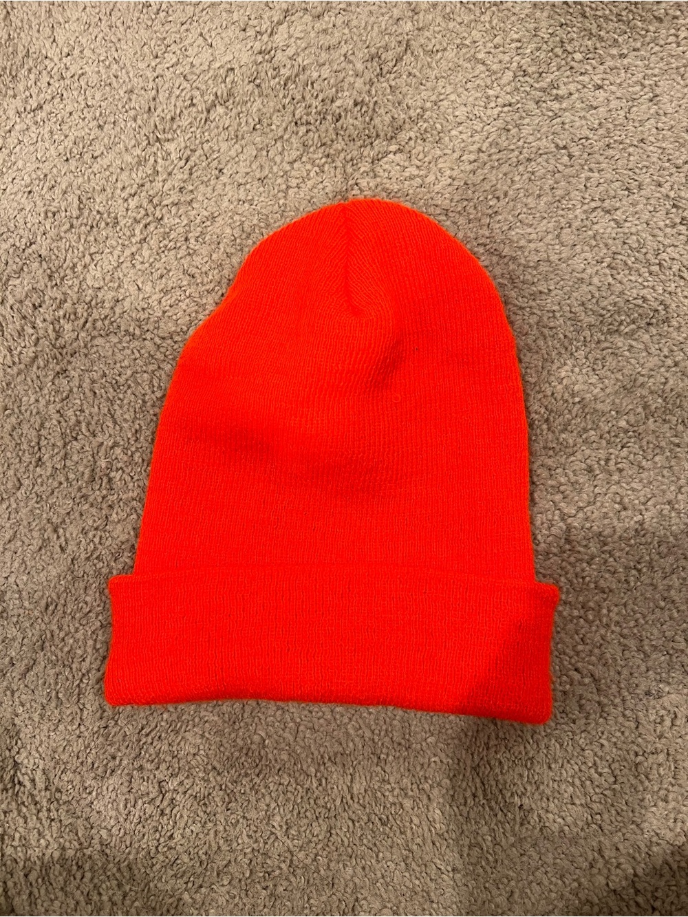Carhartt Neon Orange Cuffed Beanie - Picture 2 of 2